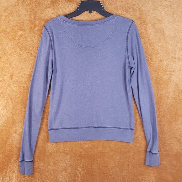 VICTORIA SECRET PINK Womens Top XS Gray Pullover Logo Long Sleeve Tee - Picture 4 of 7